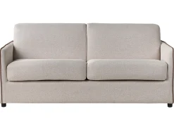 Divano letto 2 posti ISHOJ Tessuto Beige chiaro