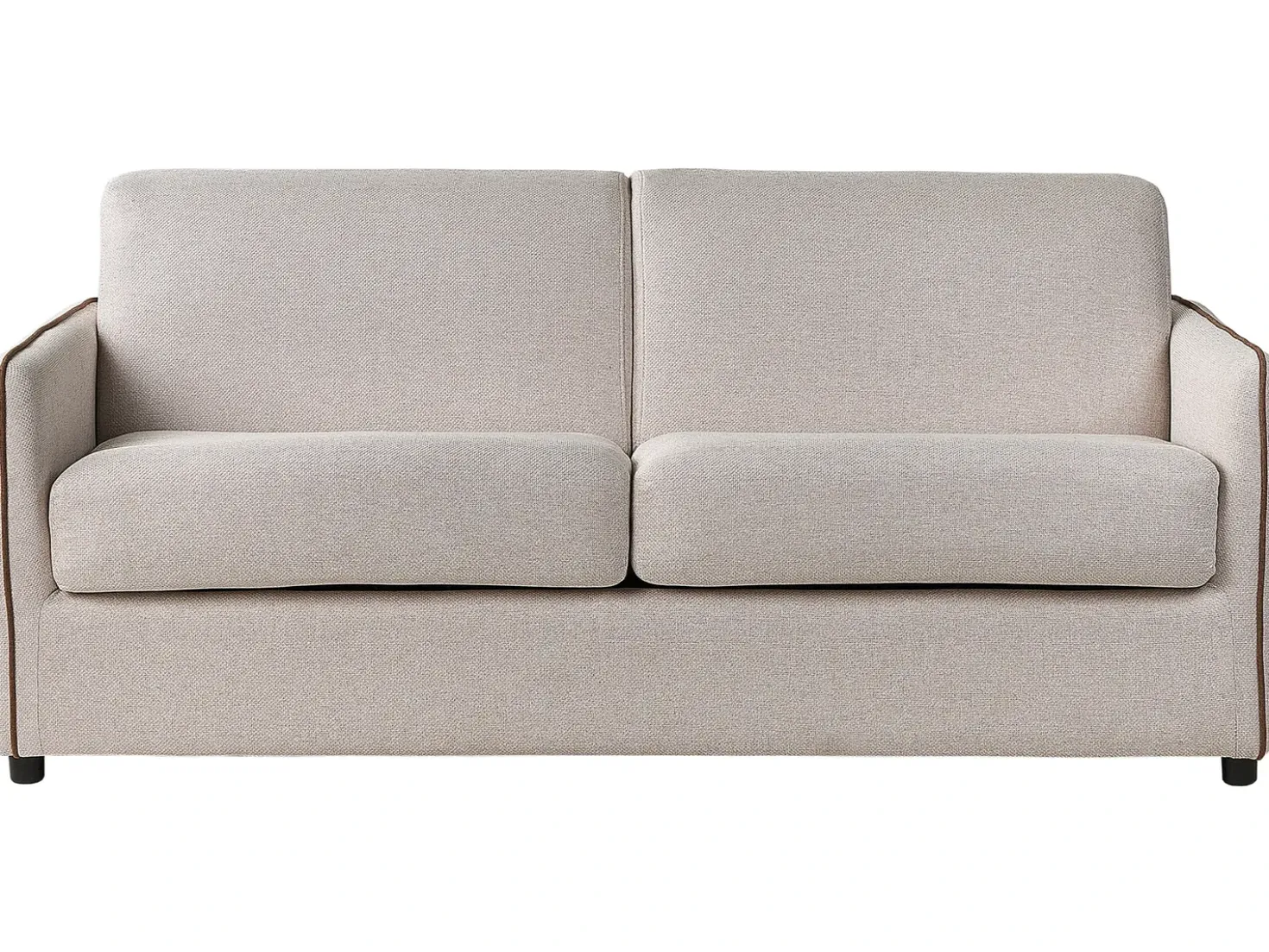 Divano letto 2 posti ISHOJ Tessuto Beige chiaro