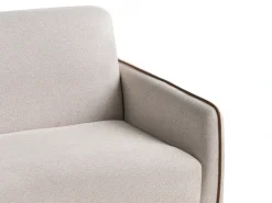 Divano letto 2 posti ISHOJ Tessuto Beige chiaro