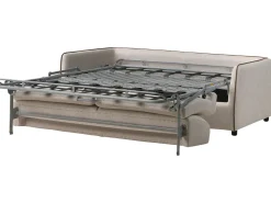 Divano letto 2 posti ISHOJ Tessuto Beige chiaro