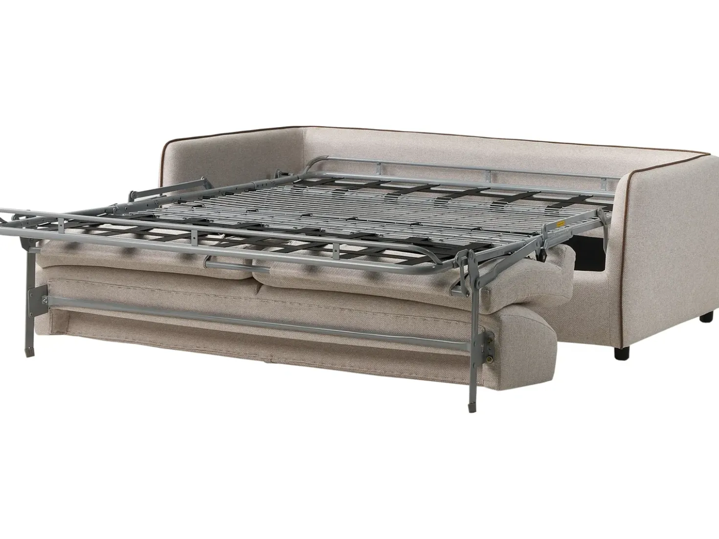 Divano letto 2 posti ISHOJ Tessuto Beige chiaro