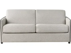 Divano letto 2 posti ISHOJ Tessuto Grigio chiaro
