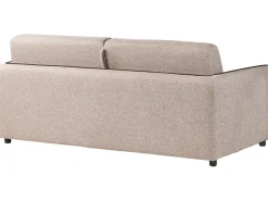 Divano letto 2 posti ISHOJ Tessuto Marrone chiaro