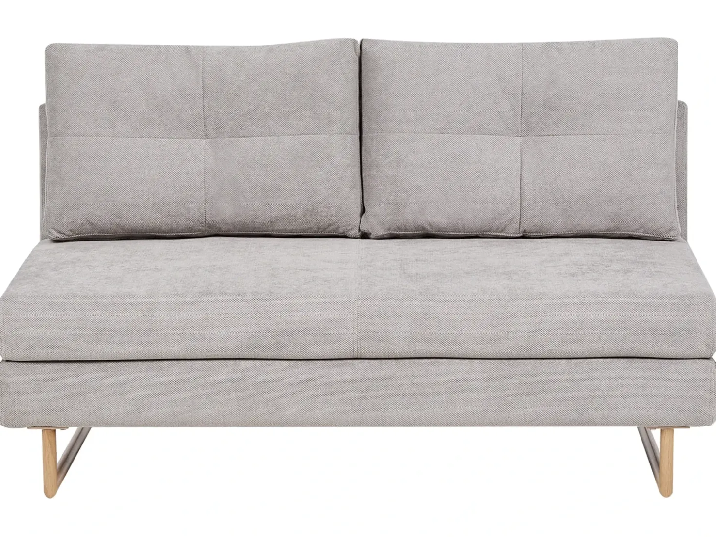 Divano letto 3 posti JERSLEV Tessuto Grigio
