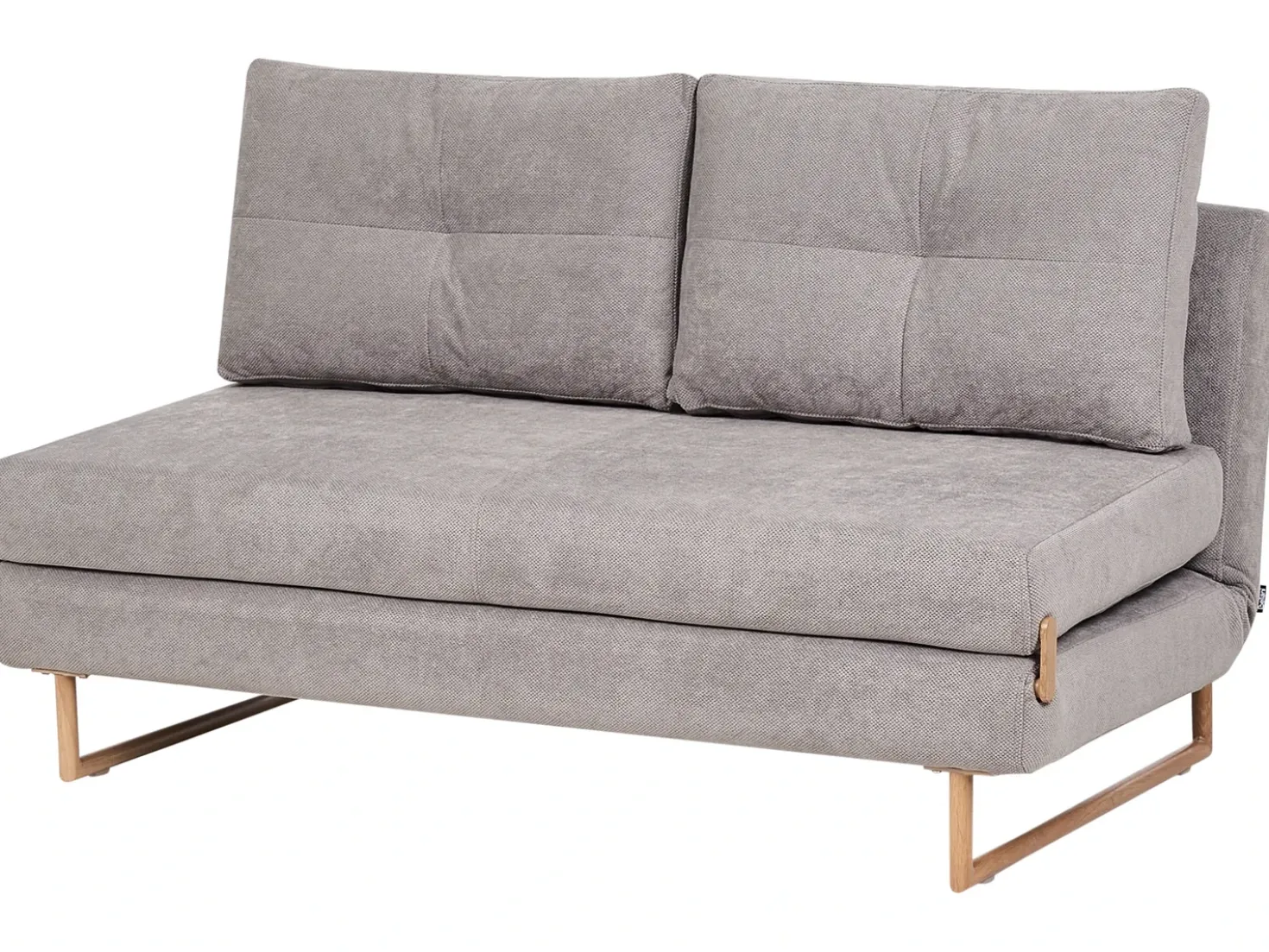 Divano letto 3 posti JERSLEV Tessuto Grigio