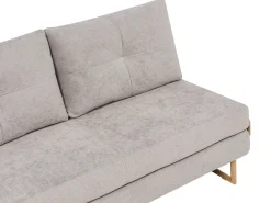 Divano letto 3 posti JERSLEV Tessuto Grigio