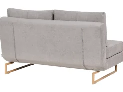 Divano letto 3 posti JERSLEV Tessuto Grigio