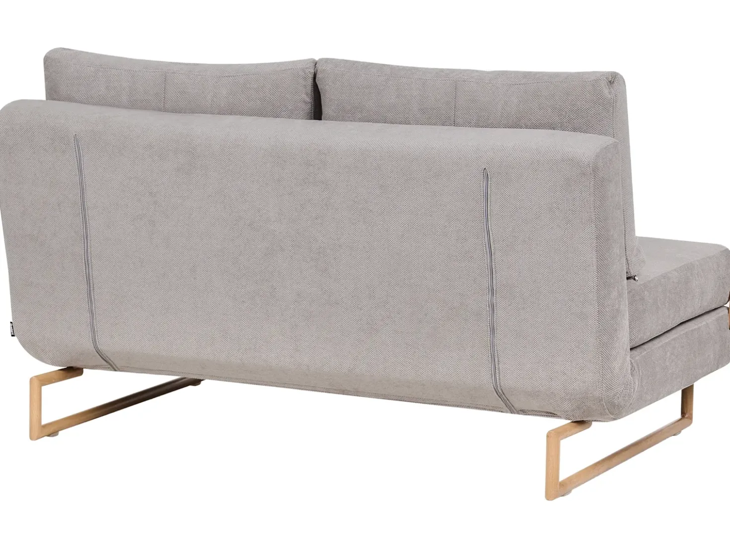 Divano letto 3 posti JERSLEV Tessuto Grigio
