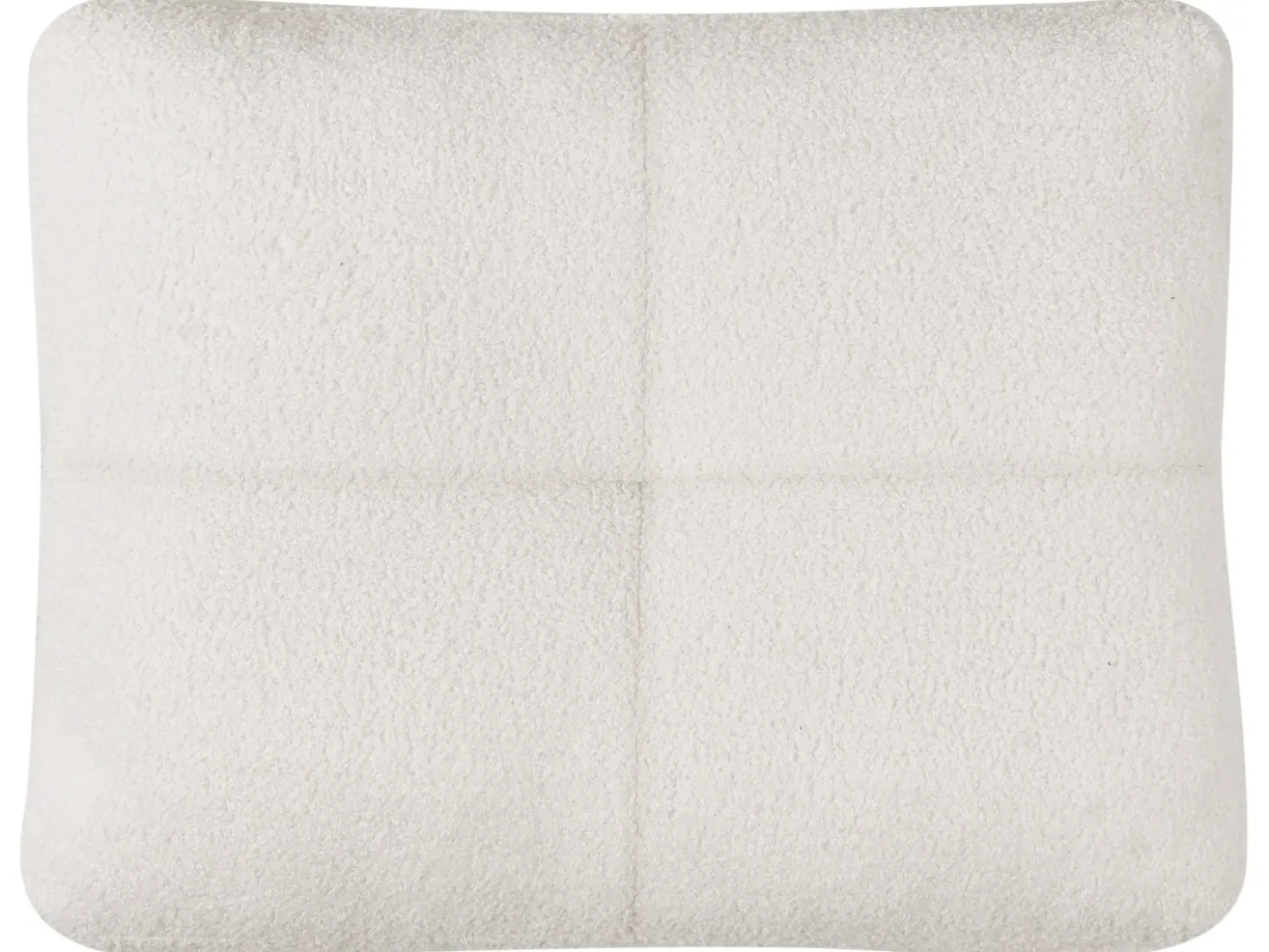 Divano letto 2 posti JERSLEV Bouclé Bianco sporco
