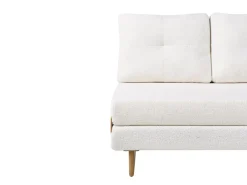 Divano letto 2 posti JERSLEV Bouclé Bianco sporco