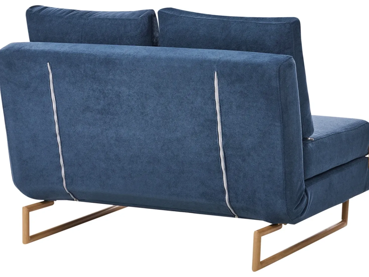 Divano letto 2 posti JERSLEV Tessuto Blu