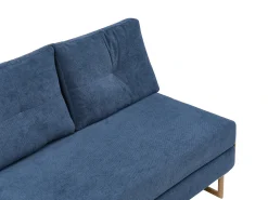 Divano letto 2 posti JERSLEV Tessuto Blu