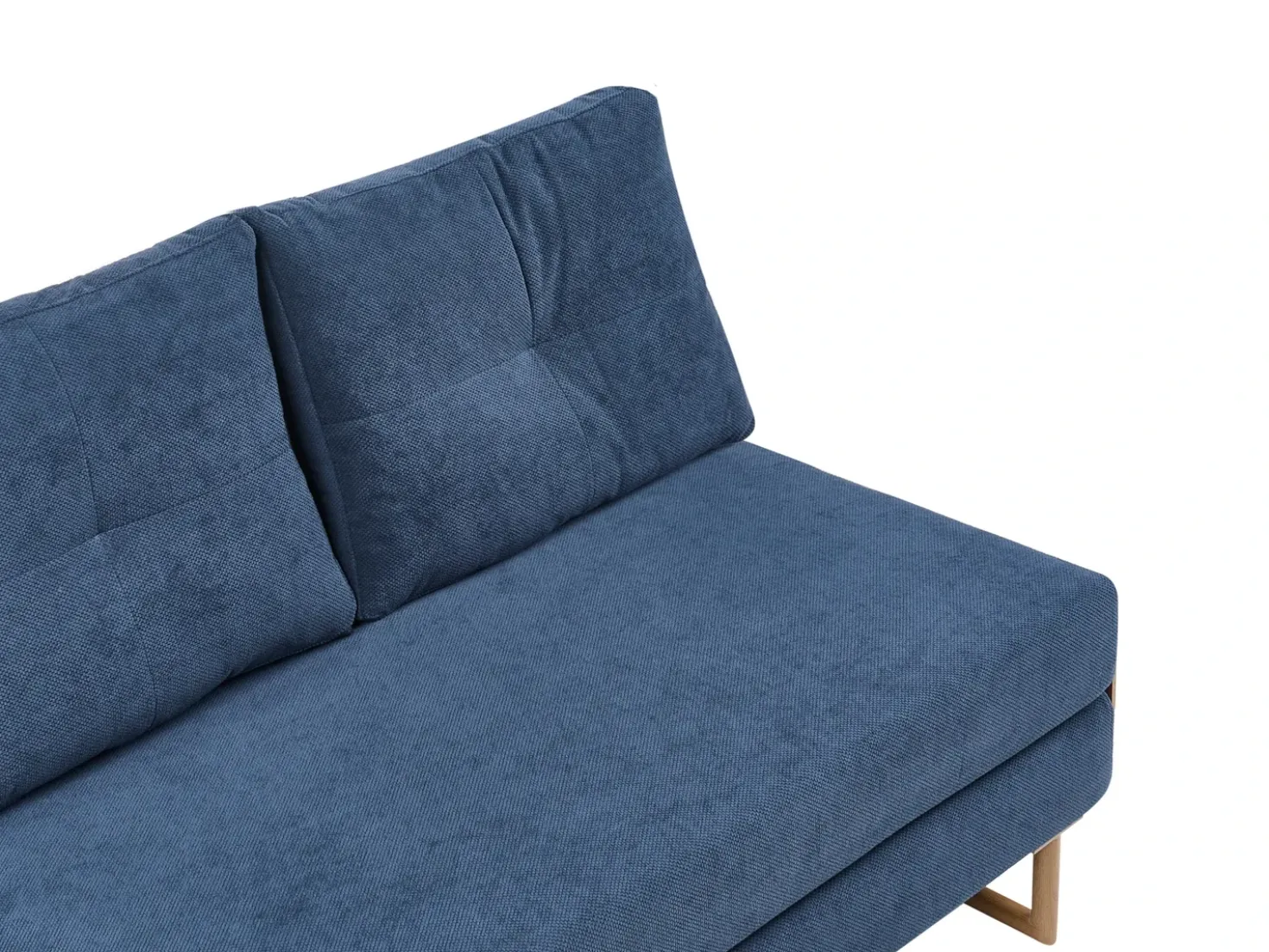 Divano letto 2 posti JERSLEV Tessuto Blu