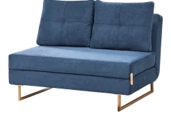 Divano letto 2 posti JERSLEV Tessuto Blu