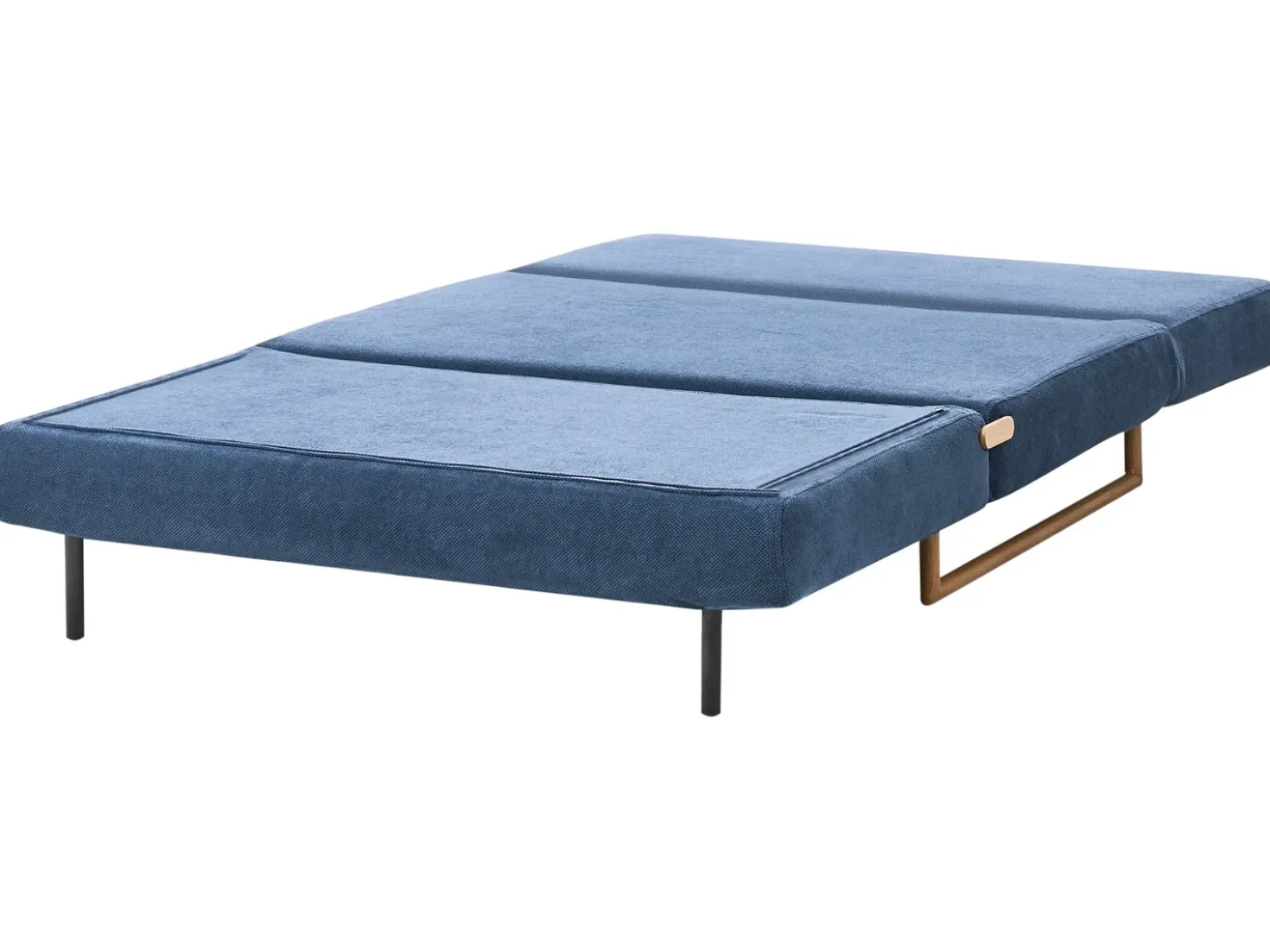 Divano letto 2 posti JERSLEV Tessuto Blu