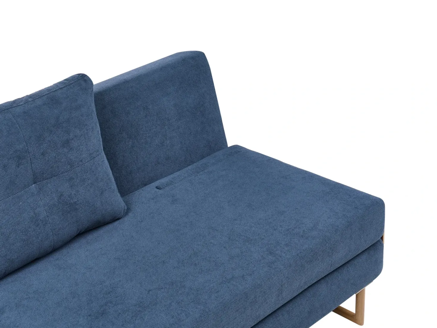 Divano letto 2 posti JERSLEV Tessuto Blu