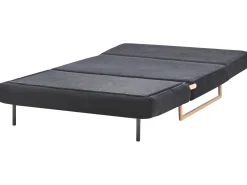 Divano letto 2 posti JERSLEV Tessuto Nero
