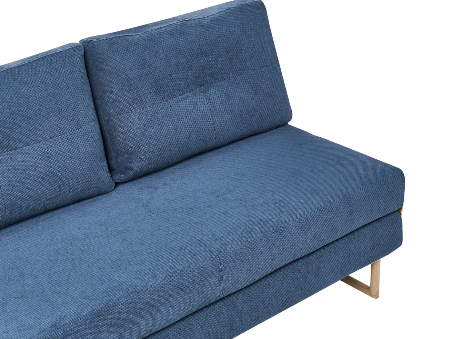 Divano letto 3 posti JERSLEV Tessuto Blu