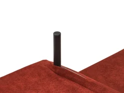 Divano letto 2 posti JERSLEV Tessuto Rosso