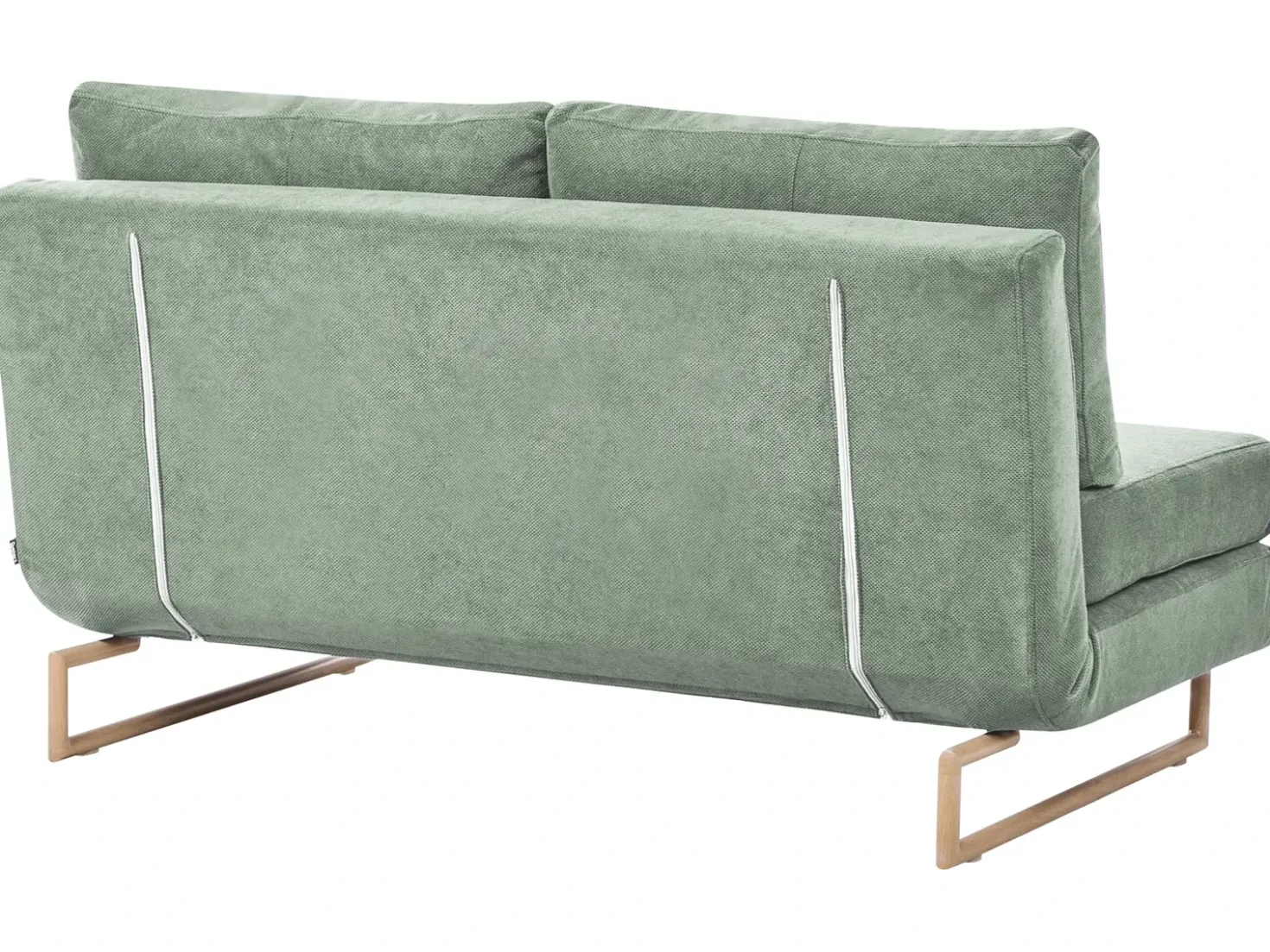 Divano letto 3 posti JERSLEV Tessuto Verde chiaro