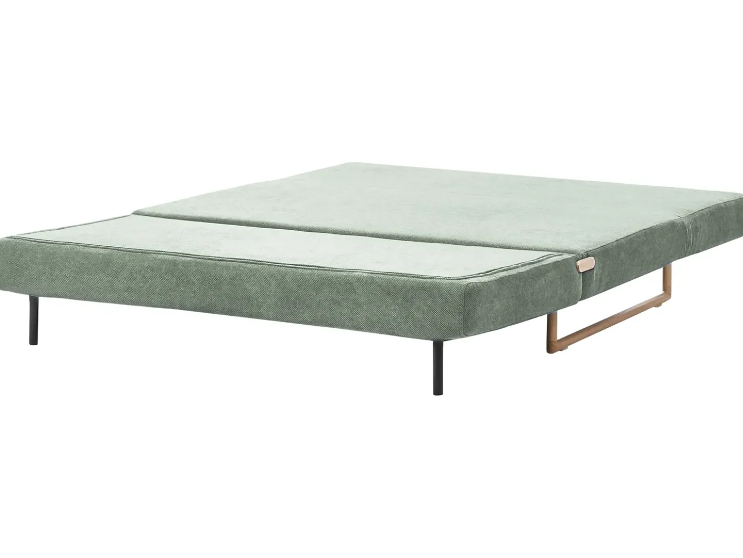 Divano letto 3 posti JERSLEV Tessuto Verde chiaro