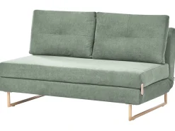 Divano letto 3 posti JERSLEV Tessuto Verde chiaro