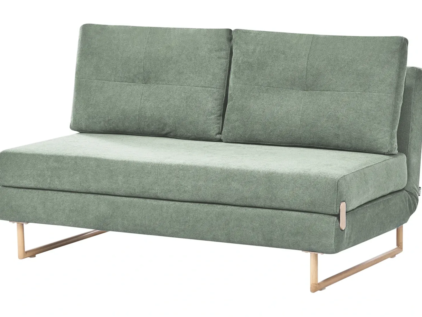 Divano letto 3 posti JERSLEV Tessuto Verde chiaro