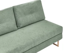 Divano letto 3 posti JERSLEV Tessuto Verde chiaro