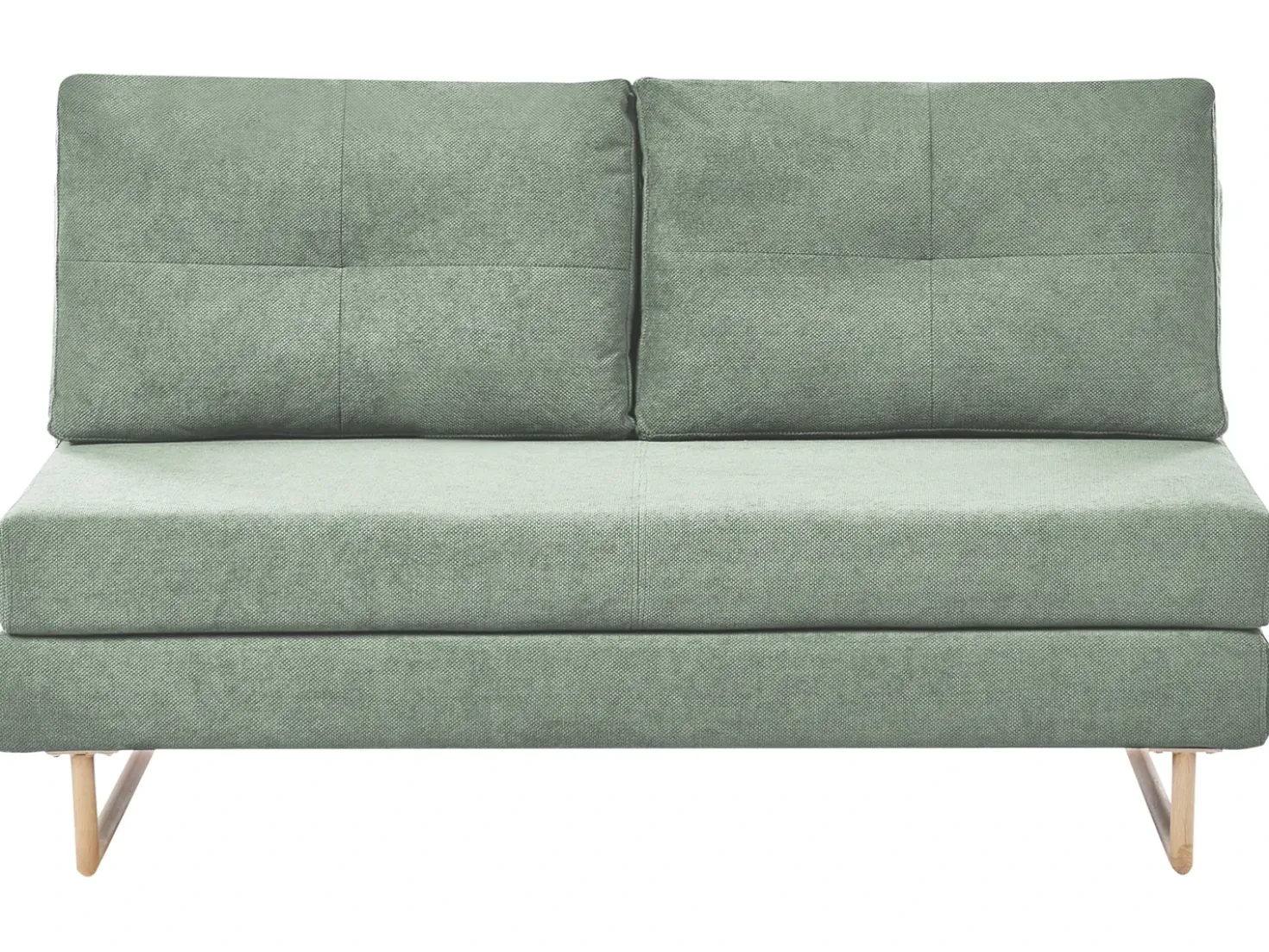 Divano letto 3 posti JERSLEV Tessuto Verde chiaro