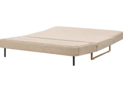 Divano letto 3 posti JERSLEV Tessuto Marrone chiaro