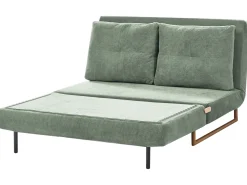 Divano letto 2 posti JERSLEV Tessuto Verde chiaro