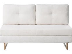 Divano letto 3 posti JERSLEV Bouclé Bianco sporco