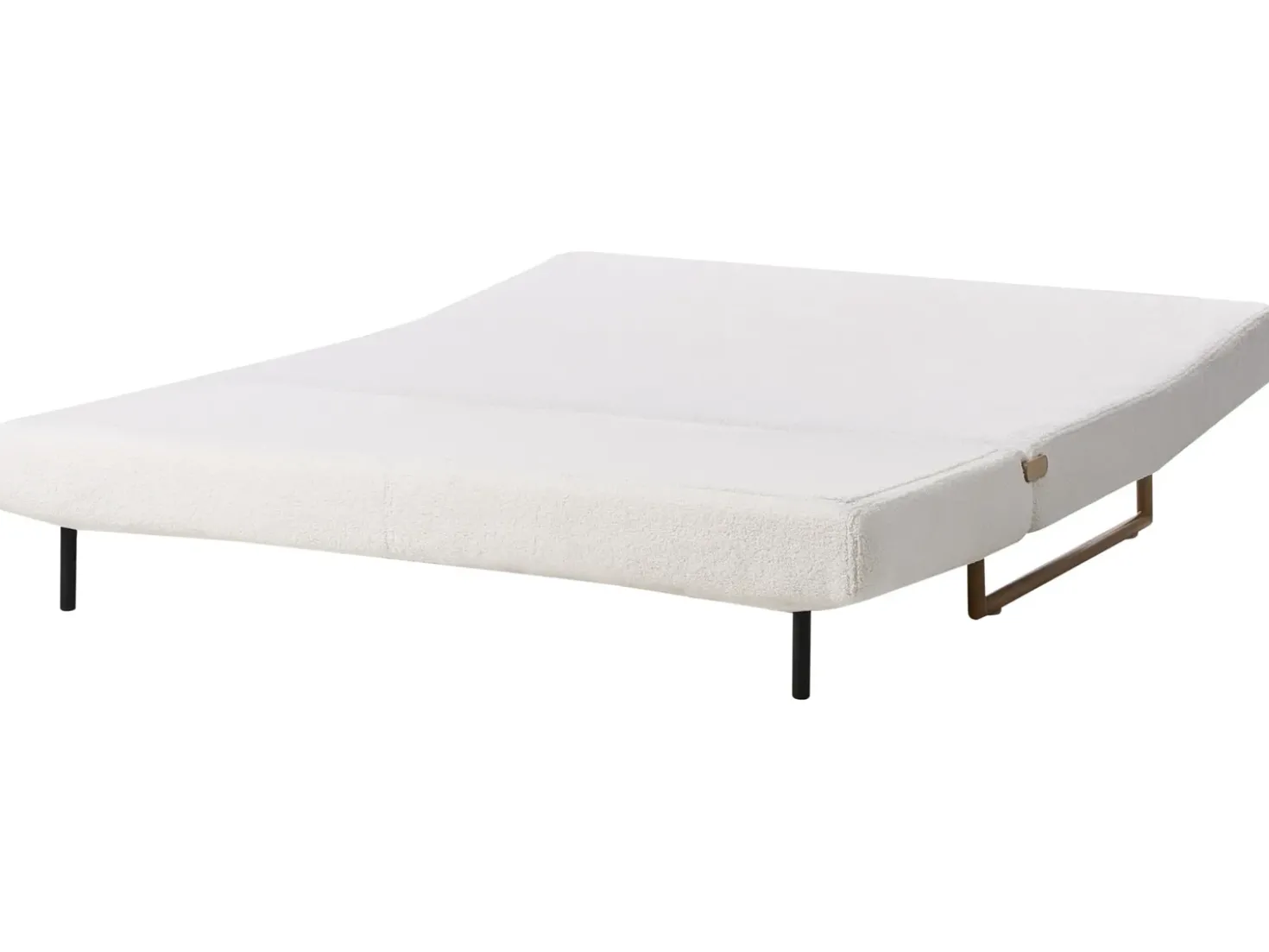 Divano letto 3 posti JERSLEV Bouclé Bianco sporco
