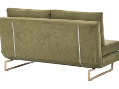 Divano letto 3 posti JERSLEV Tessuto Verde