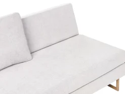 Divano letto 3 posti JERSLEV Tessuto Bianco sporco