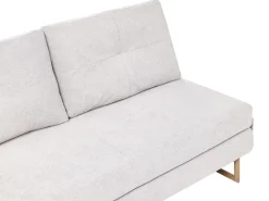 Divano letto 3 posti JERSLEV Tessuto Bianco sporco