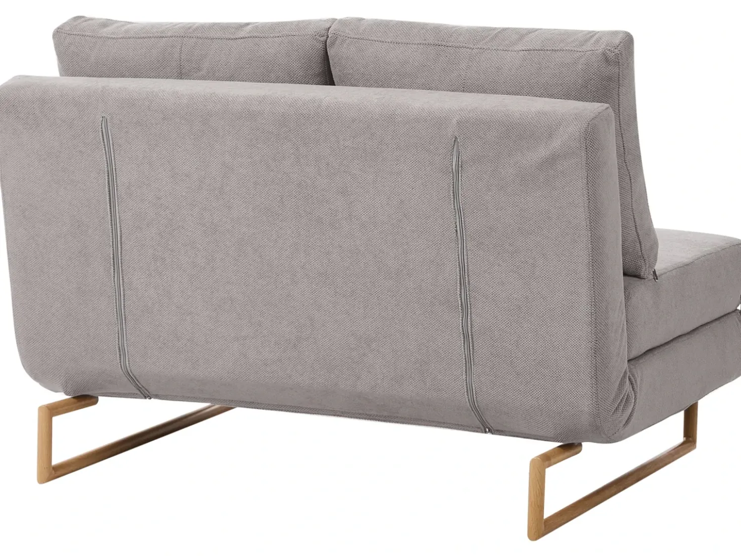 Divano letto 2 posti JERSLEV Tessuto Grigio