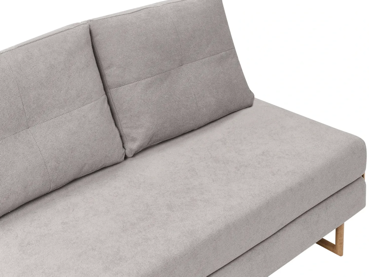 Divano letto 2 posti JERSLEV Tessuto Grigio