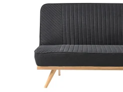Divano letto 2 posti KALFAFEL Tessuto Nero