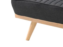Divano letto 2 posti KALFAFEL Tessuto Nero