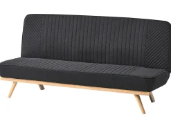 Divano letto 2 posti KALFAFEL Tessuto Nero