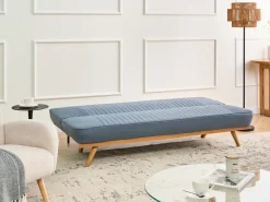 Divano letto 2 posti KALFAFEL Tessuto Blu