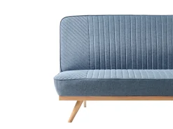 Divano letto 2 posti KALFAFEL Tessuto Blu