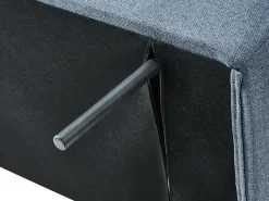 Divano letto 2 posti KALFAFEL Tessuto Blu