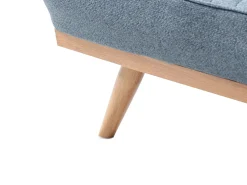 Divano letto 2 posti KALFAFEL Tessuto Blu