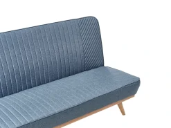 Divano letto 2 posti KALFAFEL Tessuto Blu