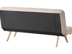 Divano letto 2 posti KALFAFEL Tessuto Marrone chiaro