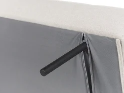 Divano letto 2 posti KALFAFEL Tessuto Beige