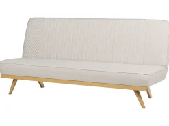 Divano letto 2 posti KALFAFEL Tessuto Beige