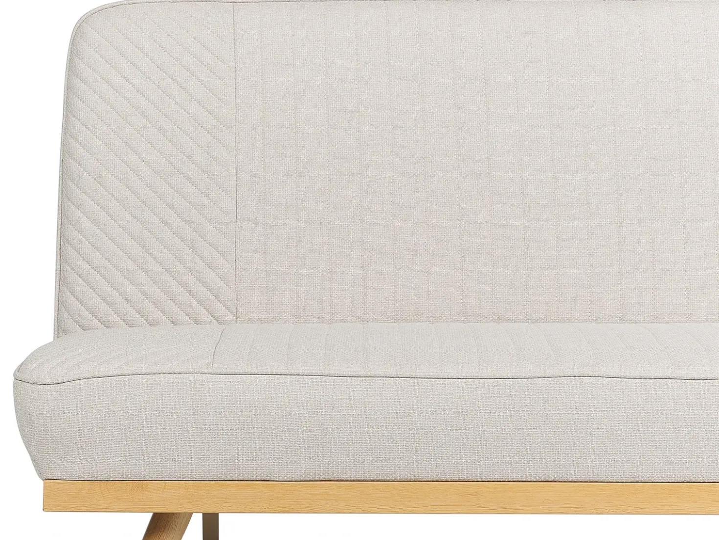 Divano letto 2 posti KALFAFEL Tessuto Beige